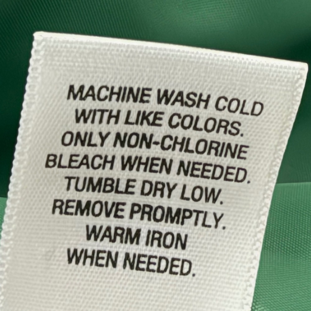Merona Trench Coat XL Green Water Repellent Belted Double Breasted Rain Jacket - Picture 10 of 12